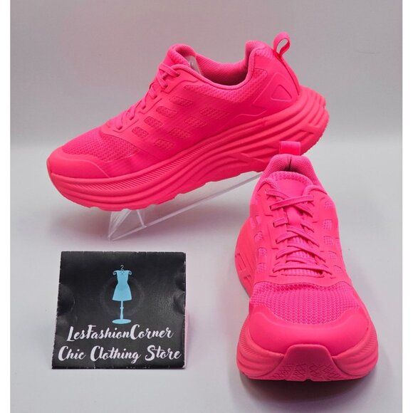 Nortiv 8 Shoes - NORTIV 8 Neon Pink Women's Walking Comfortable Running Tennis Shoes Size 8 2653